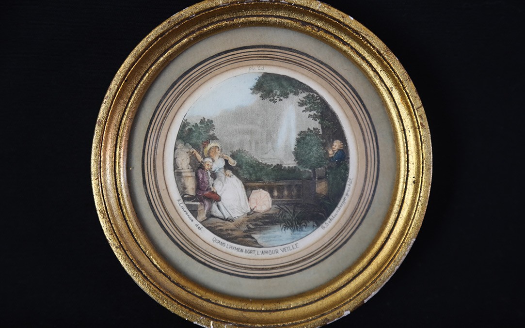 19th Century Engraving, G.schlumberger (diam: 14cm)