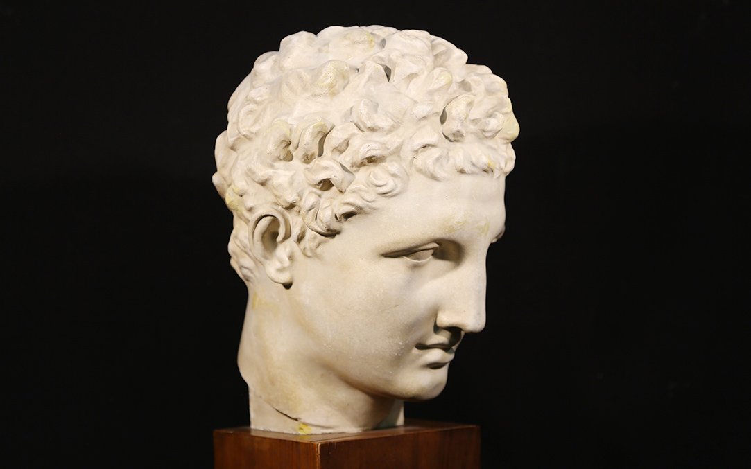 Head Of Hermes After Praxiteles, Plaster-photo-2