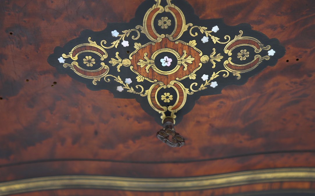 Charles X Liqueur Cellar, Crystal And Marquetry-photo-2