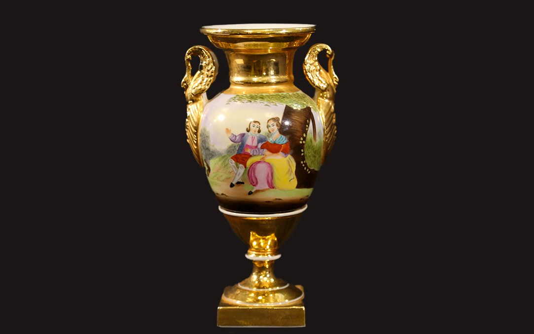 Empire Vase, Germany, Signed Ernst Böhne