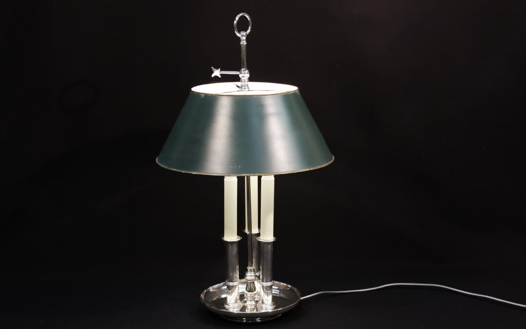 lampe bouillotte argentée -photo-3