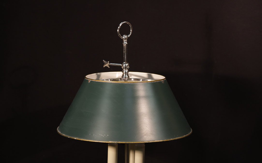 lampe bouillotte argentée -photo-4