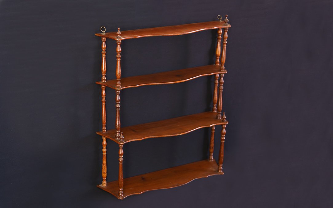 Small Mahogany Shelf, 19th Century -photo-2