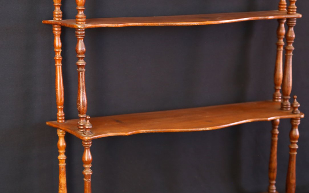 Small Mahogany Shelf, 19th Century -photo-3