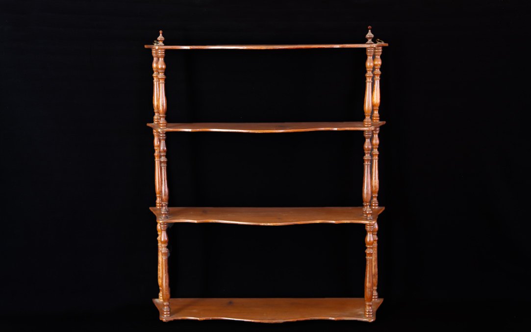 Small Mahogany Shelf, 19th Century -photo-4