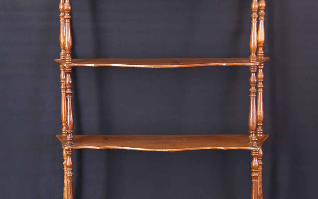 Small Mahogany Shelf, 19th Century -photo-1