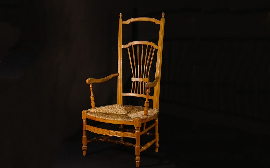 19th Century Straw Armchair 