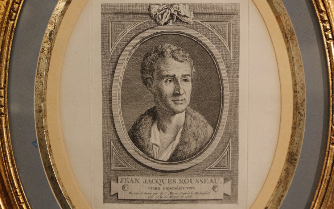 Portrait J.J Rousseau, gravure XIXème-photo-3