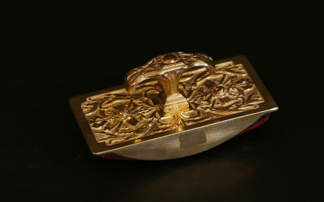 Nécessaire De Bureau En Bronze, XIXème Siècle-photo-3