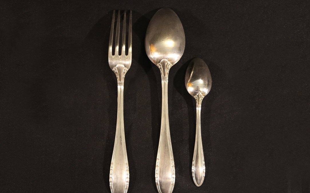 Ménagère en métal argenté (36 pcs) -photo-3