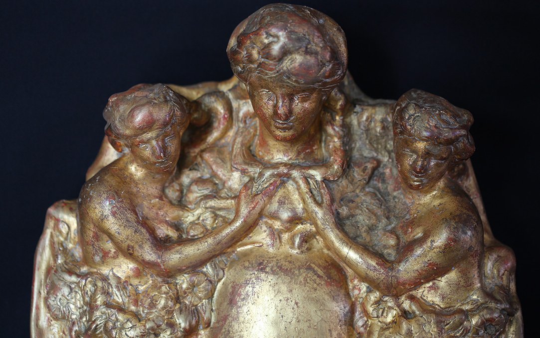 Transom Window, Gold Leaf, 18th Century -photo-3