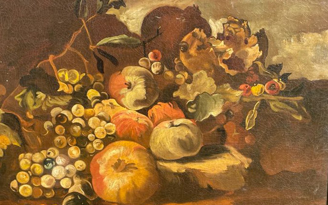 Oil On Canvas, Still Life, 18th Century (40x55)-photo-3