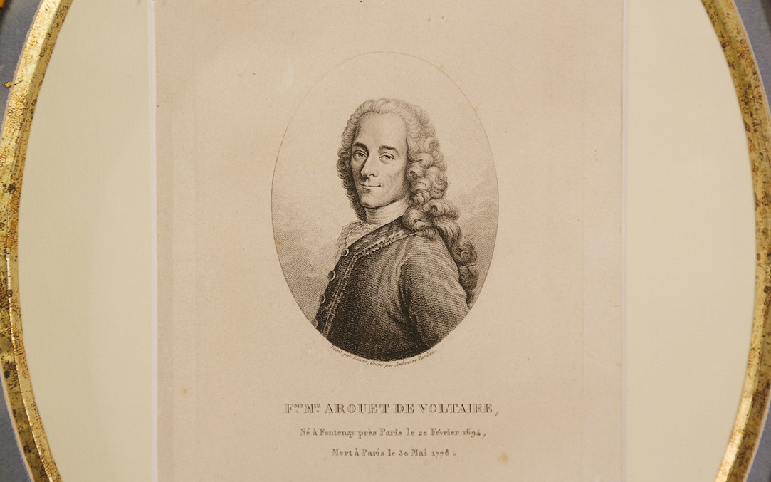 Engraving, Portrait Of Voltaire 