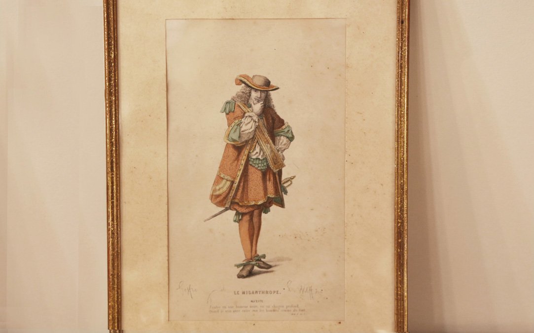 Gravure colorée, Le Misanthrope -photo-2