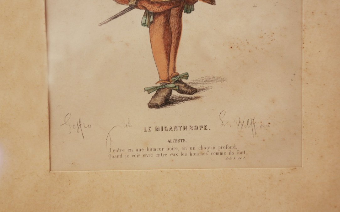 Gravure colorée, Le Misanthrope -photo-4