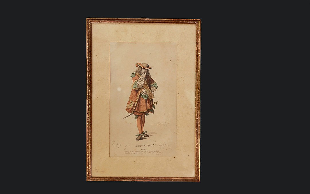 Gravure colorée, Le Misanthrope 