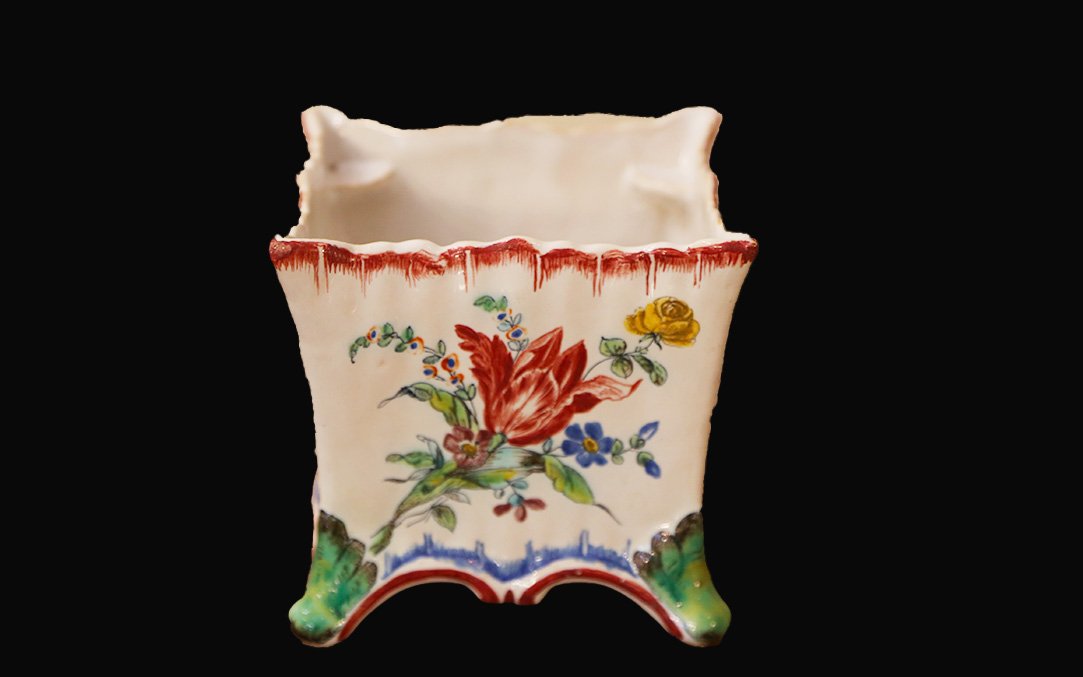 Bouquetière faïence de Marseille , XVIIIeme-photo-3