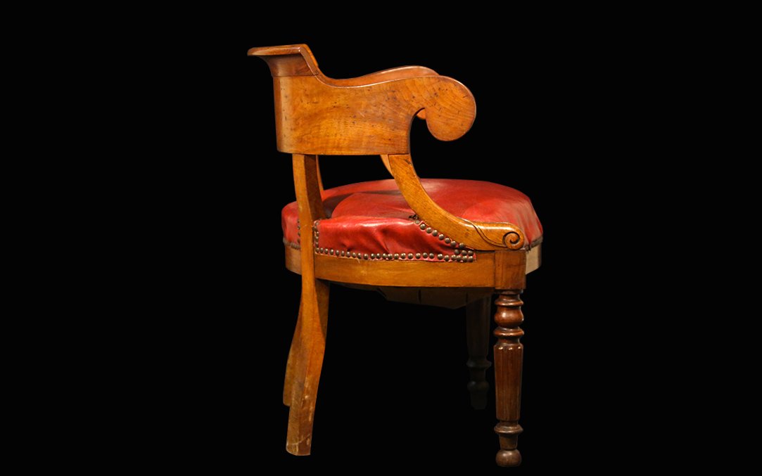Office Chair, Mahogany, 19th Century-photo-4