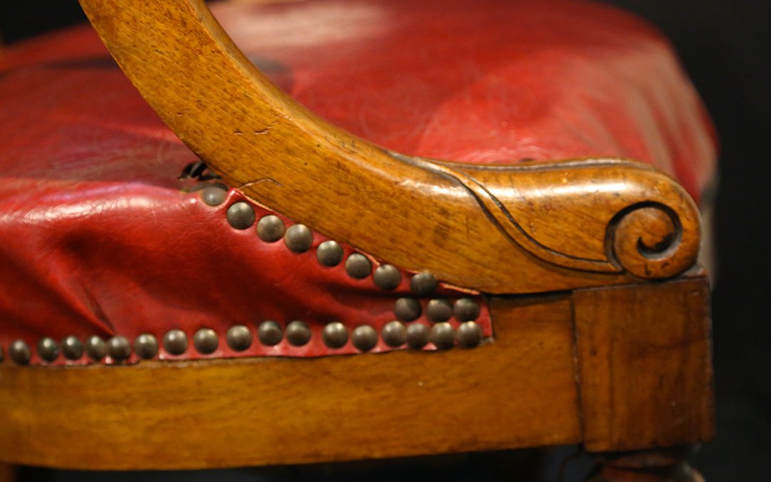 Office Chair, Mahogany, 19th Century-photo-1