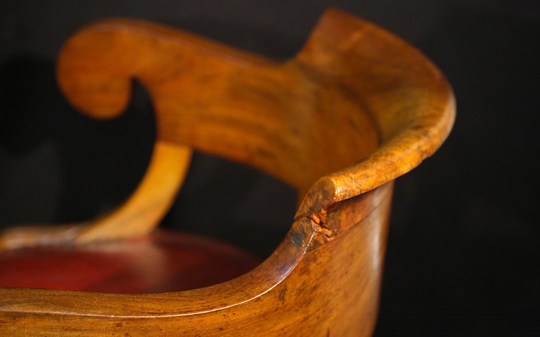 Office Chair, Mahogany, 19th Century-photo-3