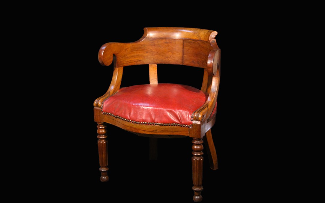 Office Chair, Mahogany, 19th Century