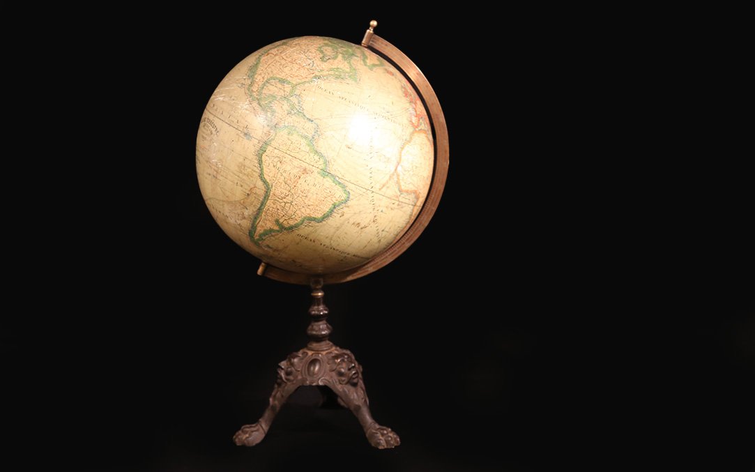 Globe "lebègue & Cie, Paris" 19th Century (diam.33cm)-photo-2