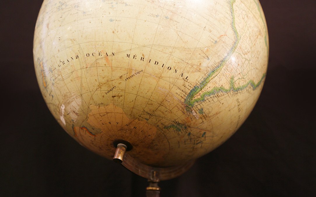 Globe "lebègue & Cie, Paris" 19th Century (diam.33cm)-photo-2