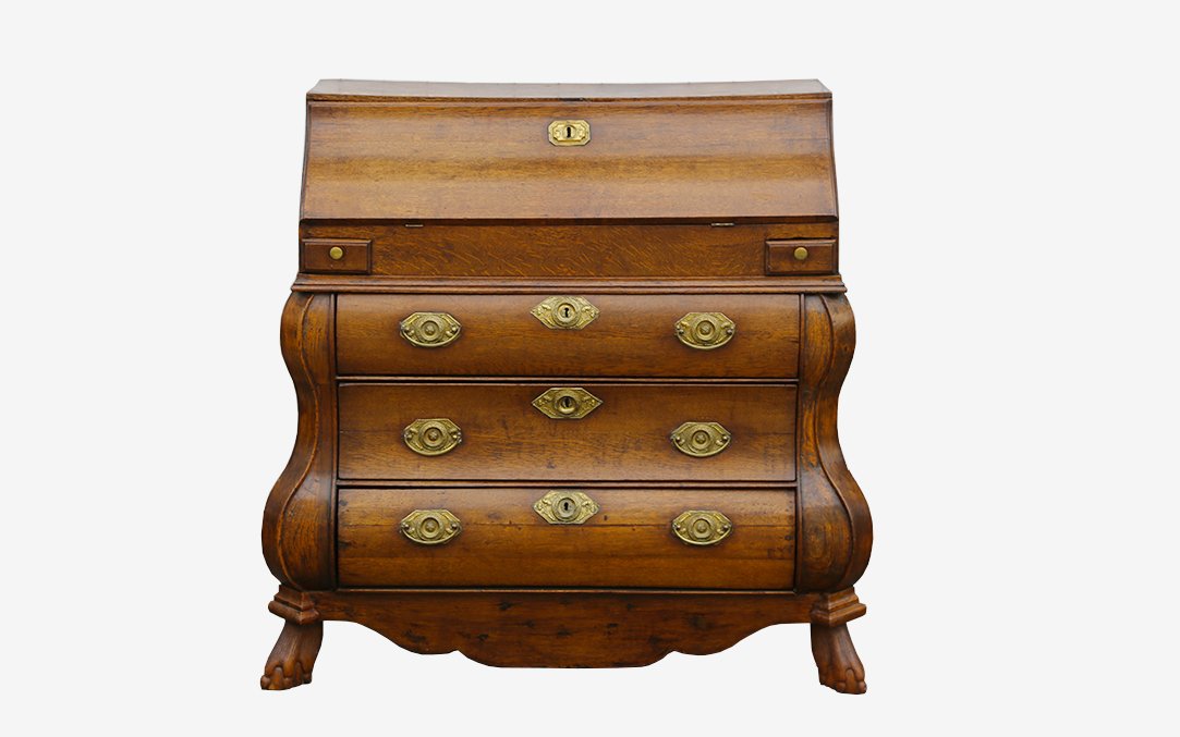 Dutch Secretary Desk, 18th Century-photo-3