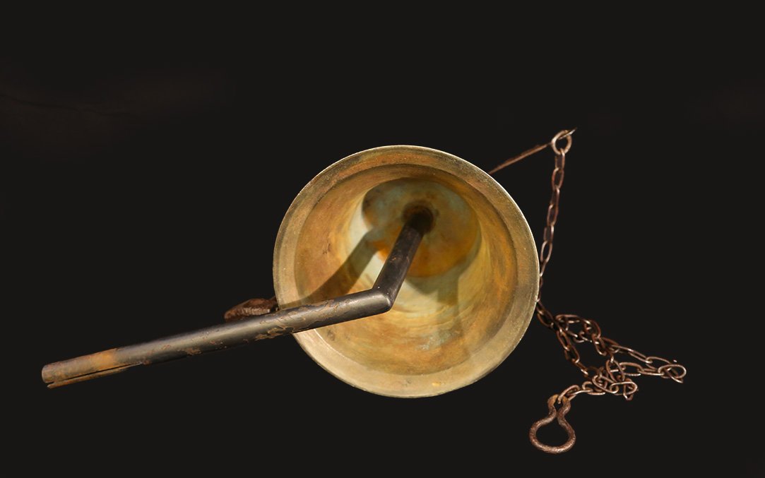 Grande cloche d'école (diam 27cm)-photo-3