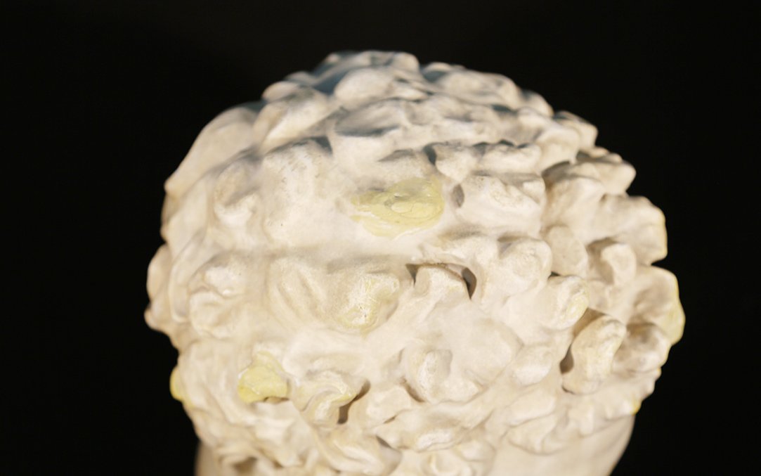 Tête d'Hermes d'après Praxitèle, plâtre-photo-4