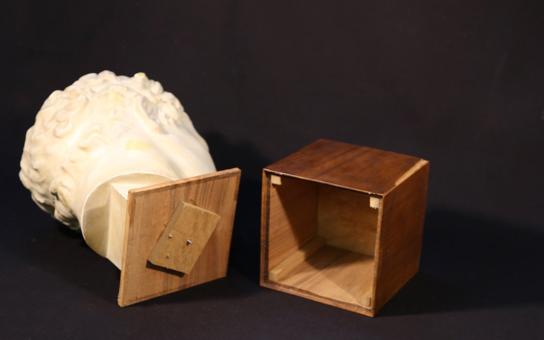 Tête d'Hermes d'après Praxitèle, plâtre-photo-2