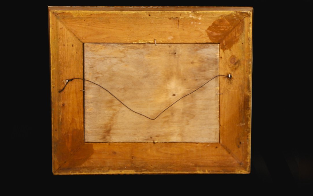 Huile sur Fibrociment XIXème -photo-3