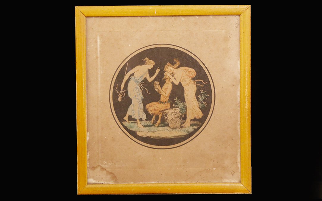 Gravure colorée, époque Empire-photo-2