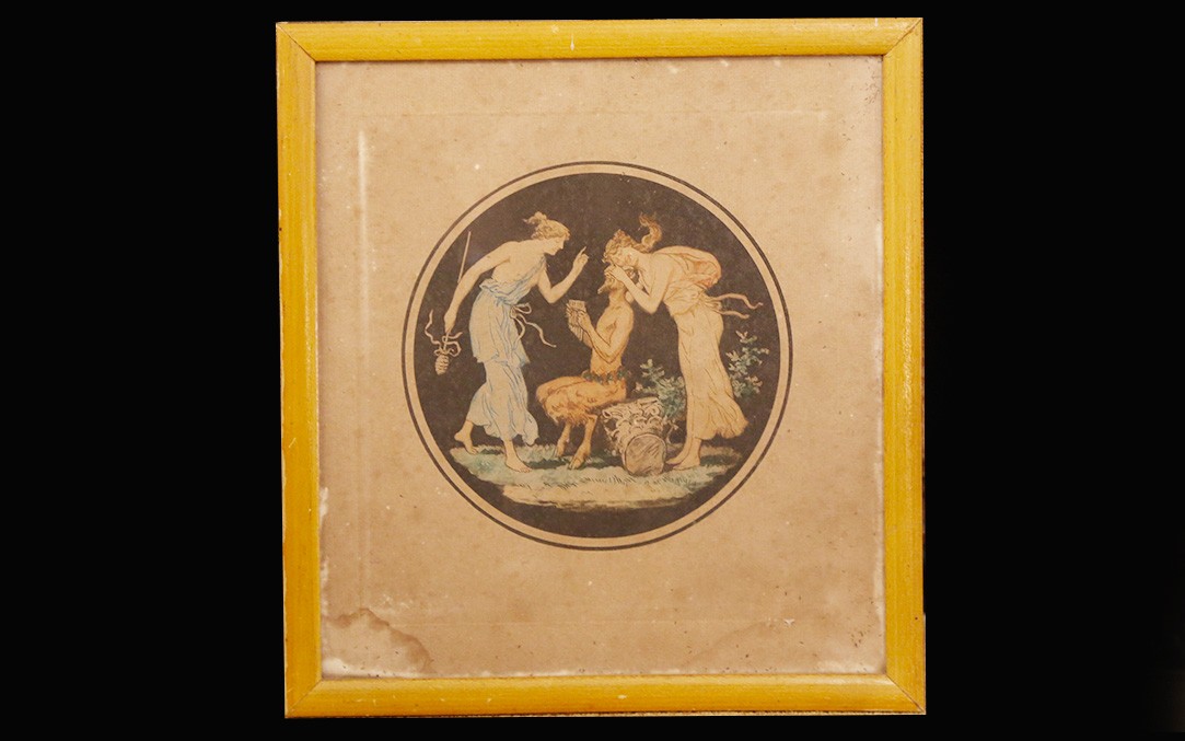 Gravure colorée, époque Empire