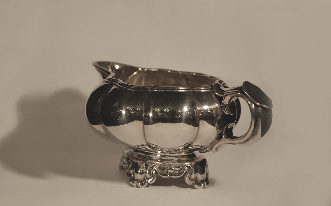 Saucière, argent massif, Minerve 225g-photo-2