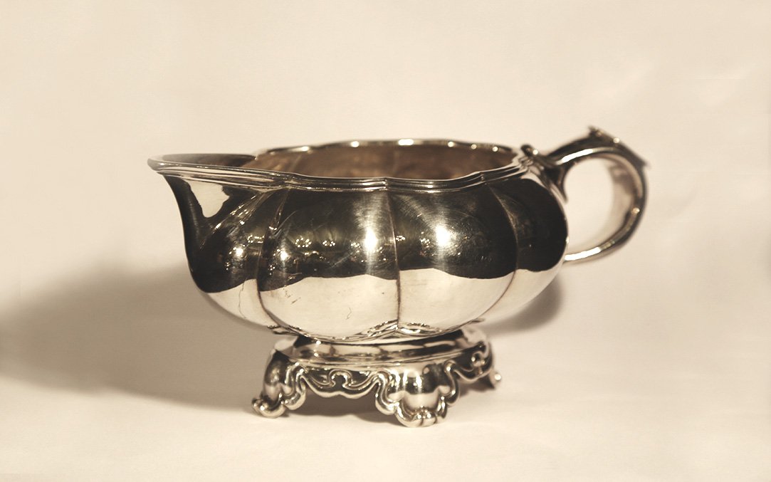 Saucière, argent massif, Minerve 225g-photo-3