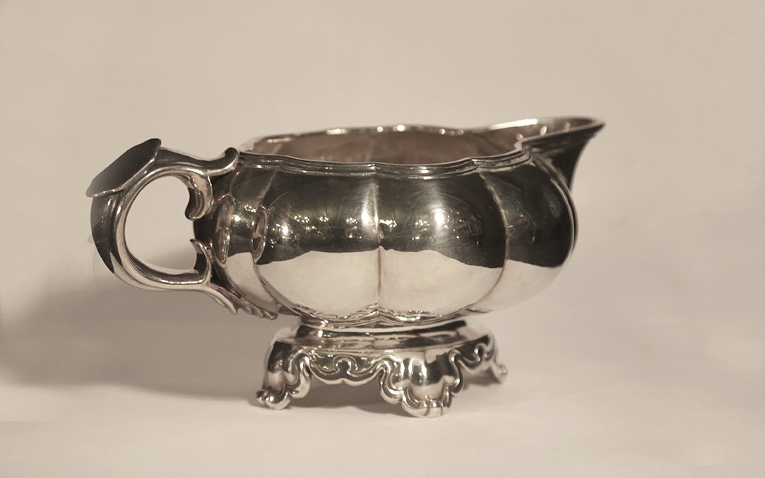 Saucière, argent massif, Minerve 225g-photo-4