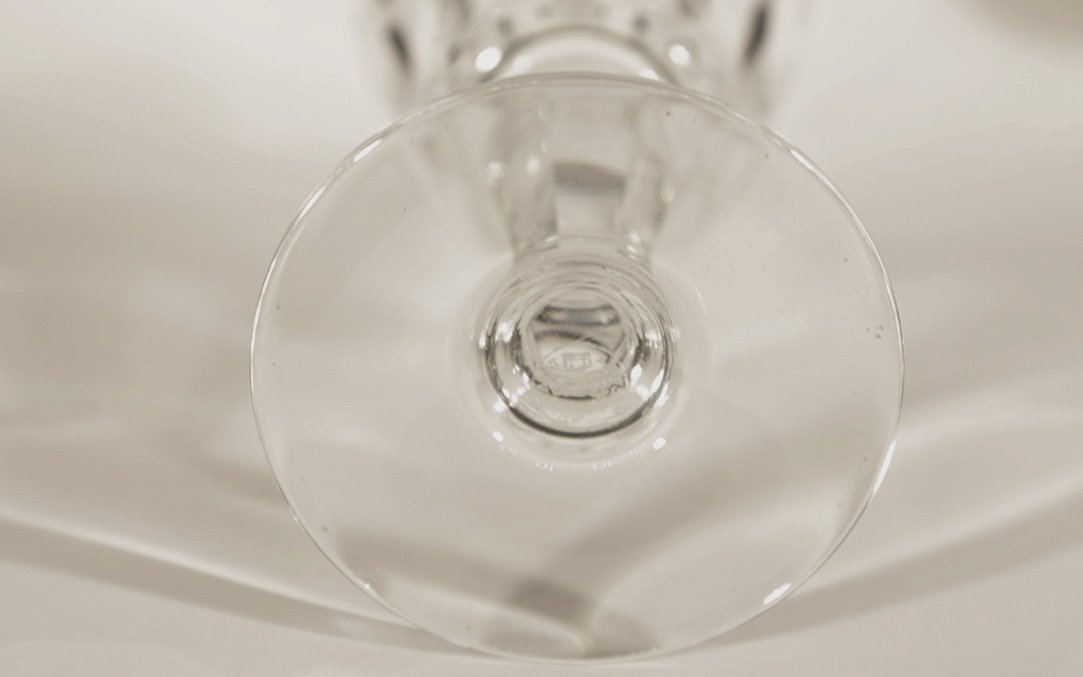 6 Baccarat Crystal Glasses "la Belle France" -photo-2