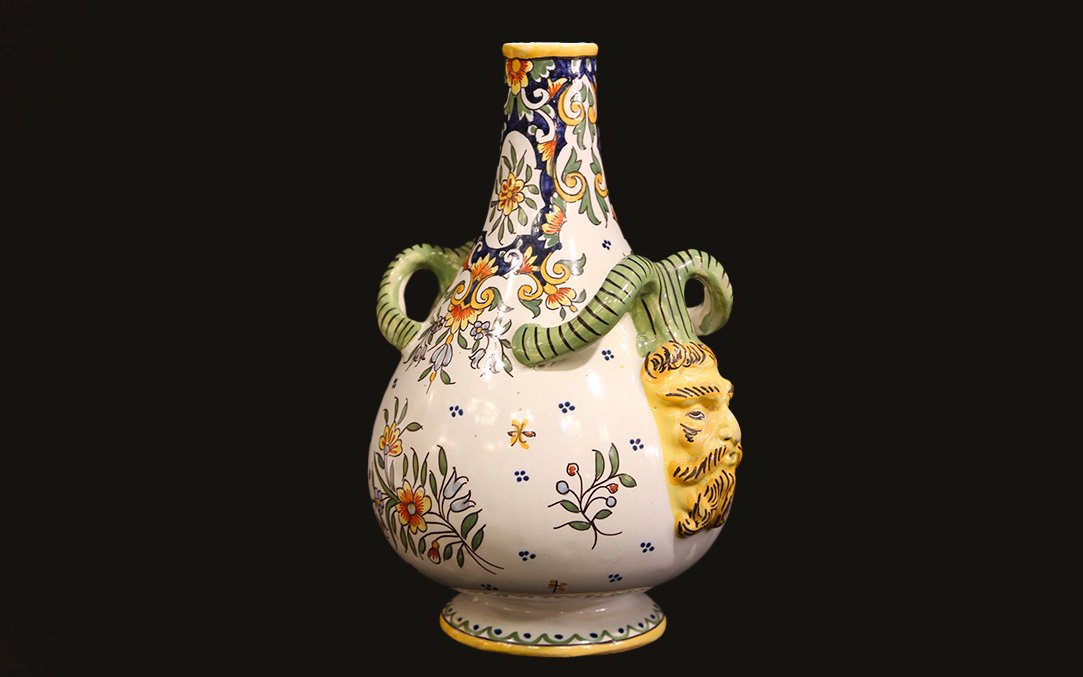 Desvres Bottle, Henri Delcourt 1917-1935-photo-4