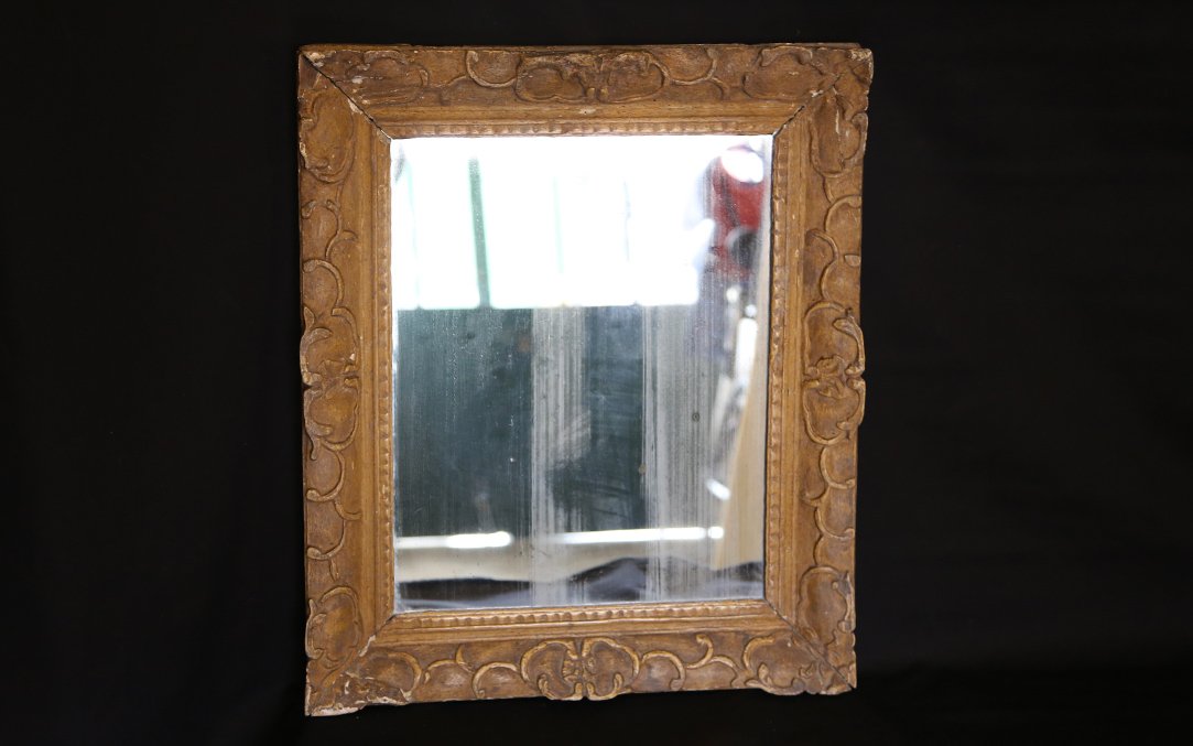 Regency Wooden Mirror, 18th Century-photo-3