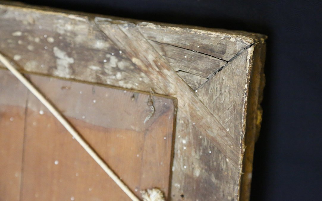 Regency Wooden Mirror, 18th Century-photo-5