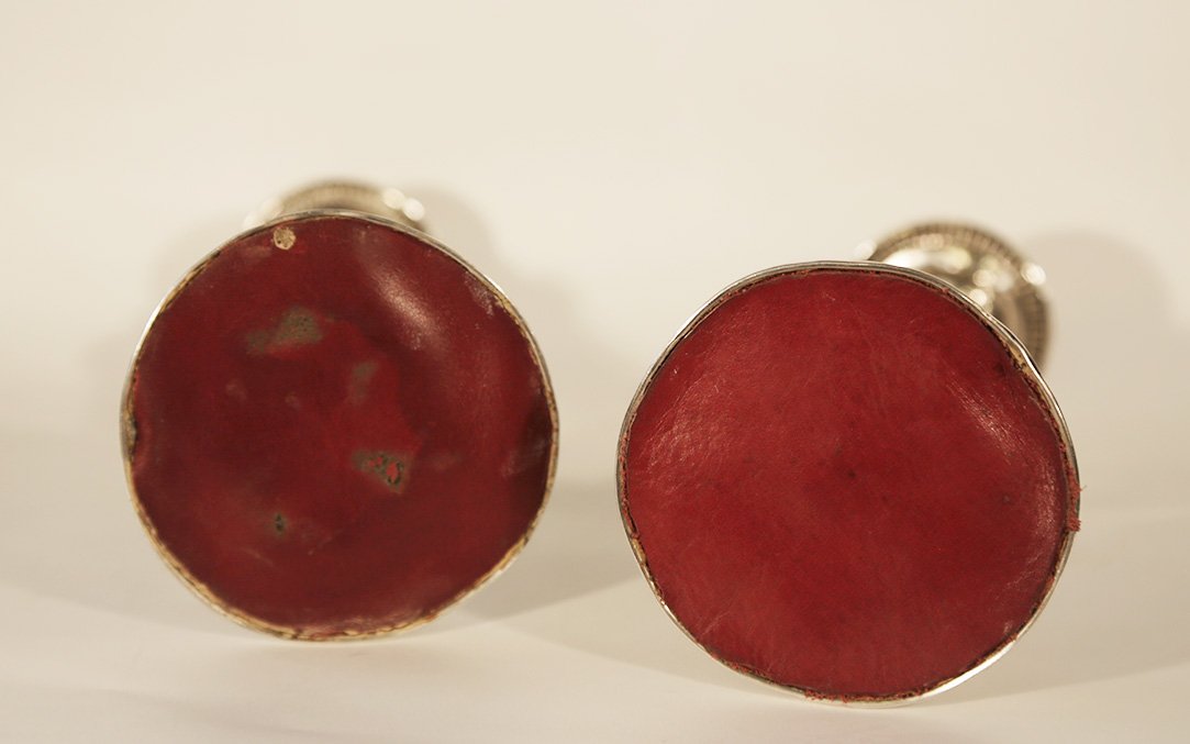 Bougeoirs en argent massif -photo-1