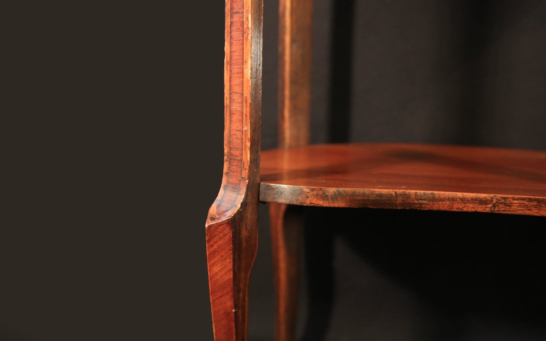 Louis XVI Inlaid Pedestal Table, 18th Century-photo-5