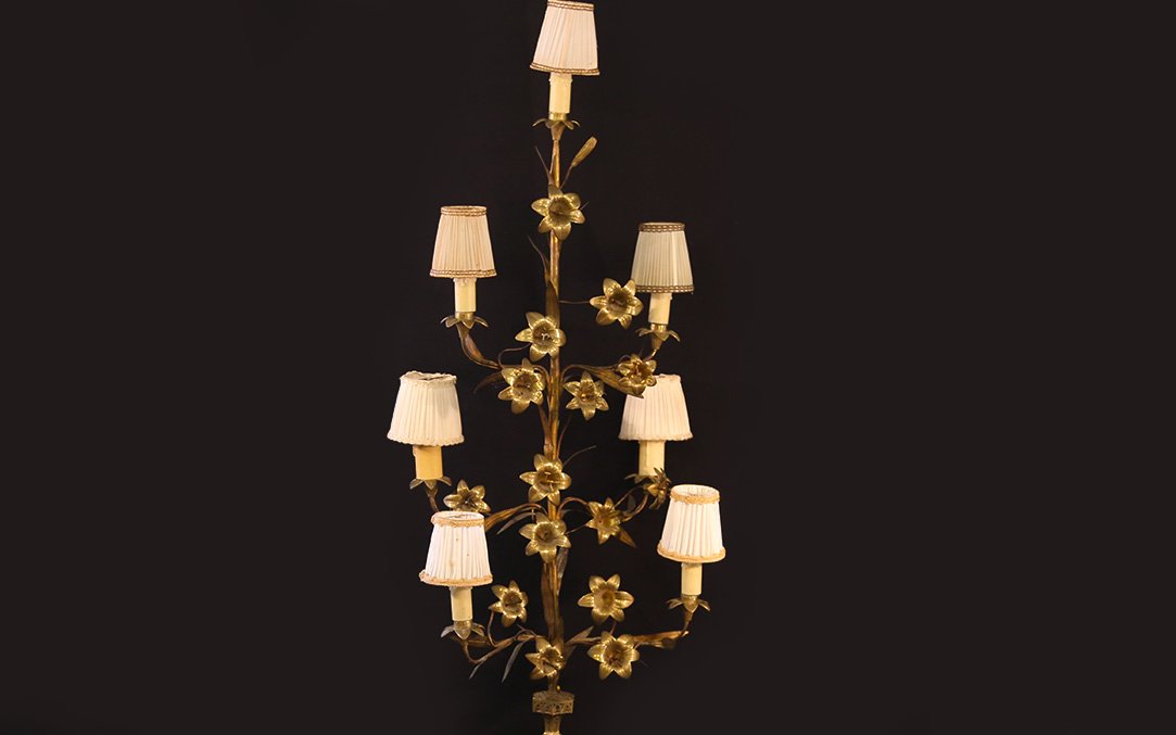 candélabre en bronze, 7 lumières -photo-2