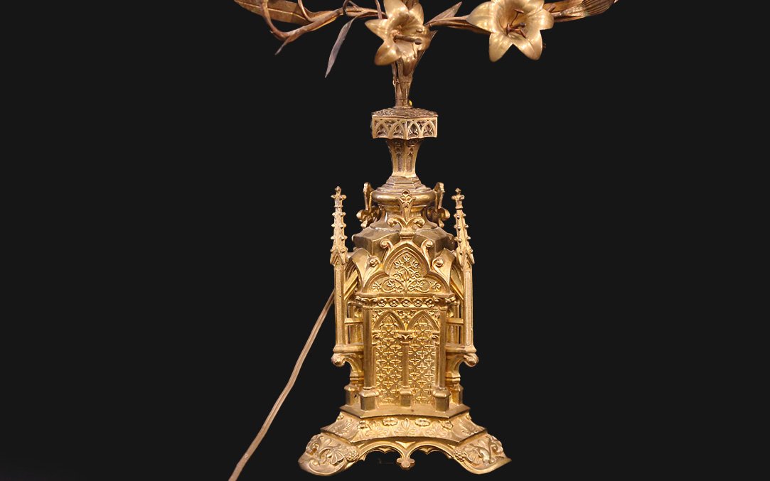 candélabre en bronze, 7 lumières -photo-4