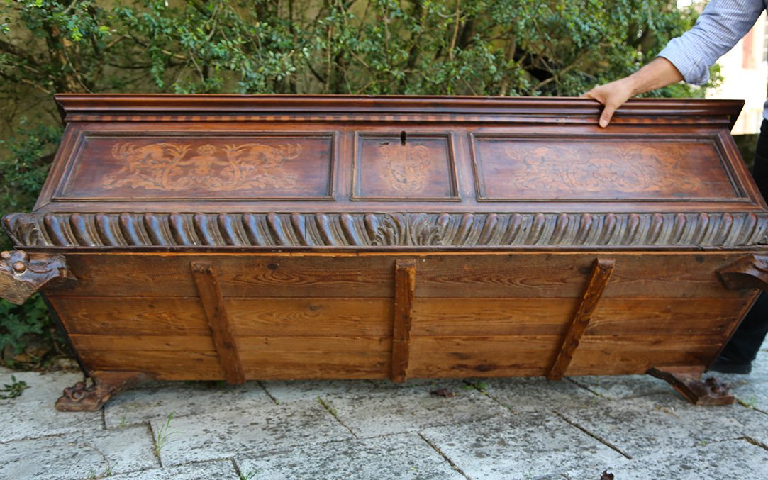 Tuscan Chest, Renaissance, Circa 15th Century-photo-2