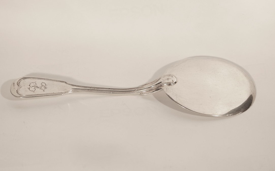 Pelle à miettes, métal argenté 