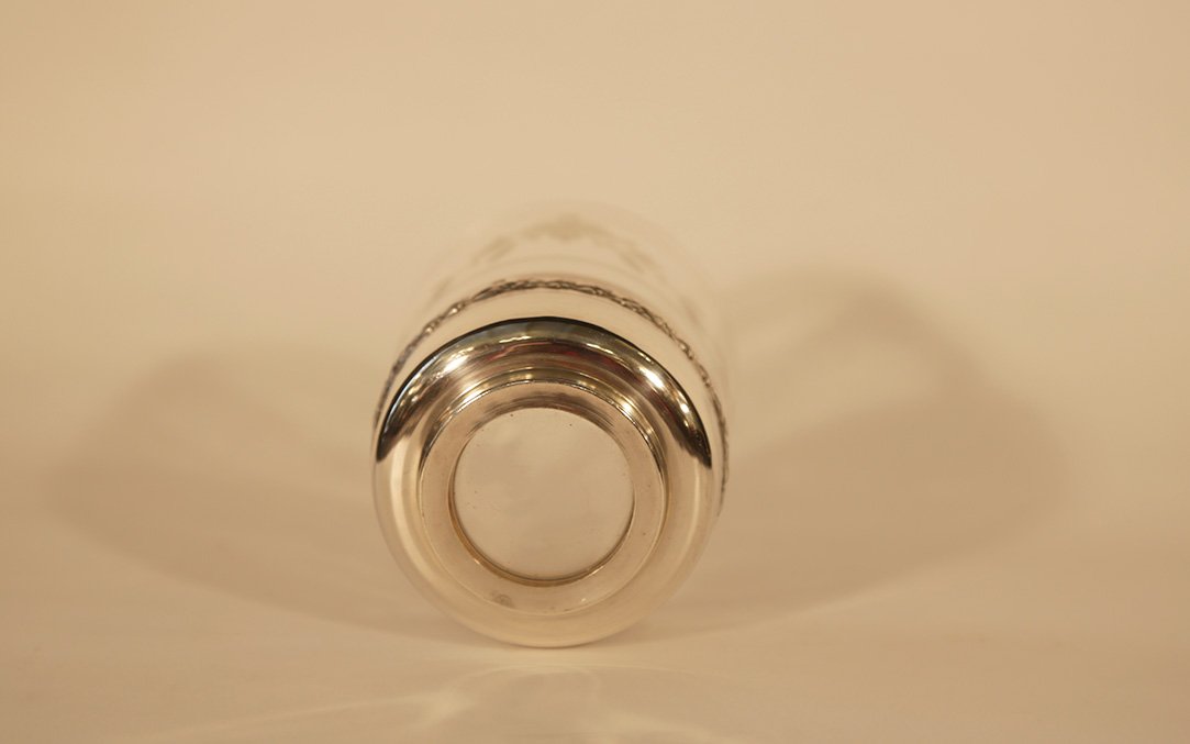 Gobelet cristal & argent massif -photo-1