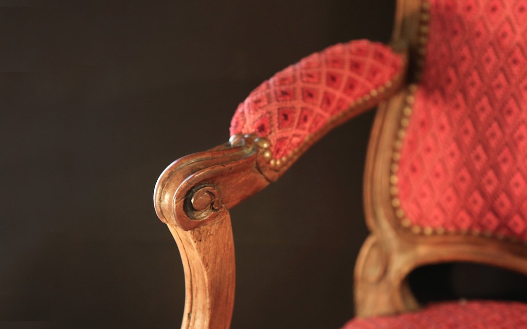 Fauteuil "à la reine" Louis XV-photo-1
