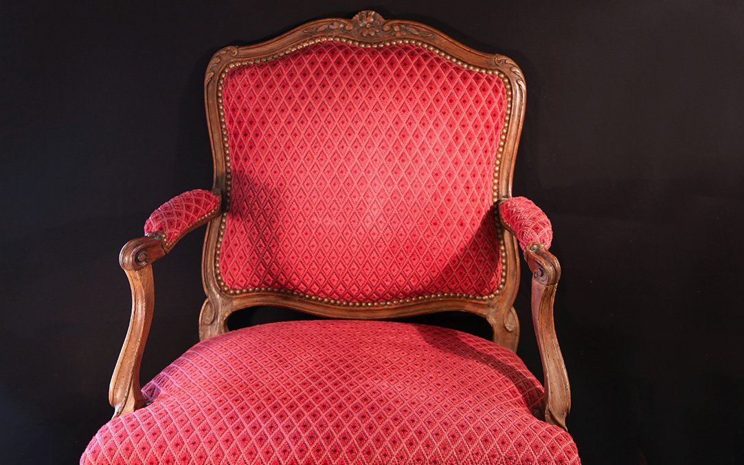 Fauteuil "à la reine" Louis XV-photo-4